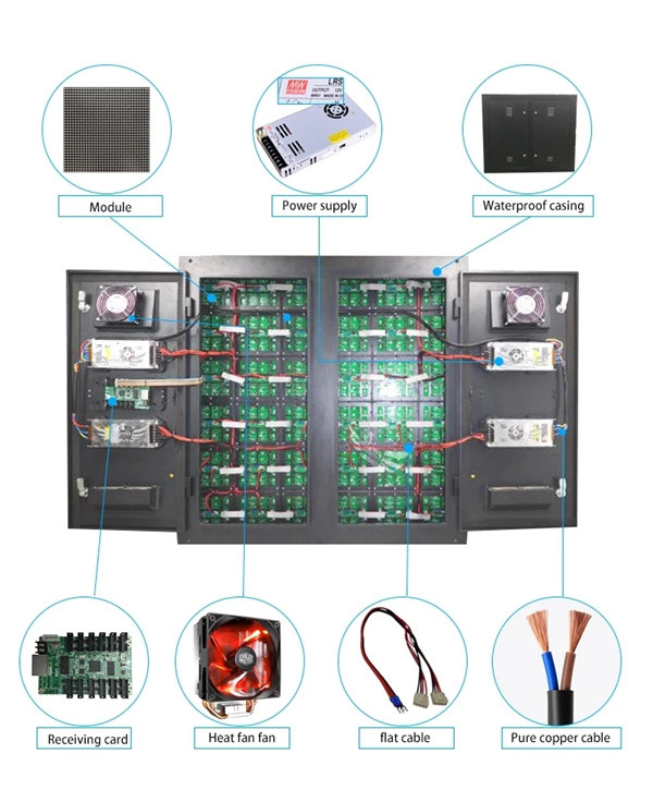 P3 P4 P5 P6 P8 Fixed Outdoor Digital Video Wall LED Display Waterproof 3D Billboard Advertising LED Display