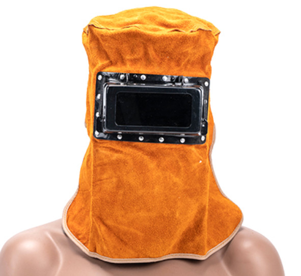 Head Mounted Cowhide Leather Welding Protection Welding Helmet