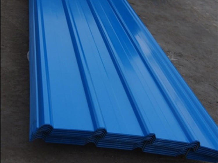 AZ100 S320GD 0.85mm Painted Corrugated Metal Sheets For Construction