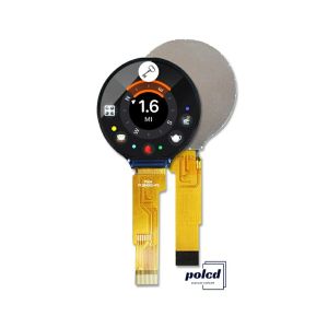 China Polcd 1.28 Inch IPS Circular LCD Display 240xRGBx240 Resolution Customized TFT LCD Module for Smart Watches on sale