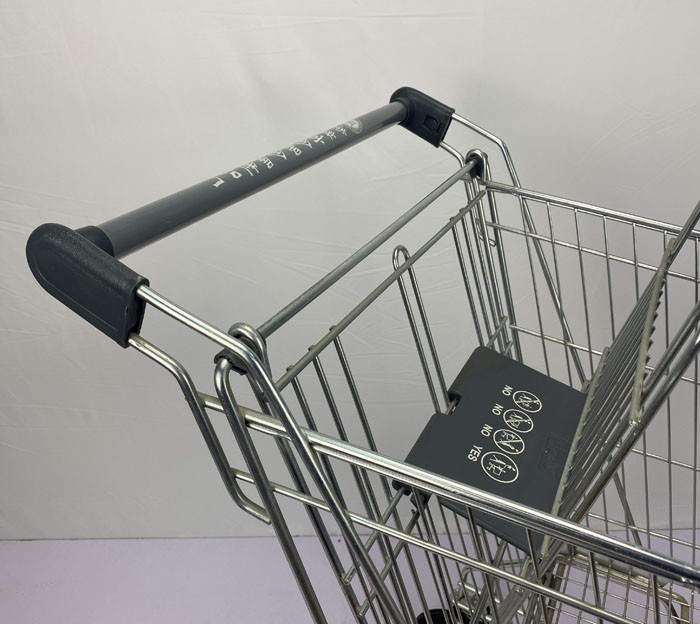 Grey 240L Supermarket Grocery Cart Australian Supermarket Metal Shopping Trolley