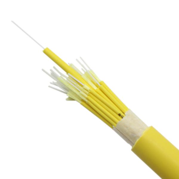 Breakout Tight Buffered Fiber Optic Cable 2 - 24 Fiber Count PVC / LSZH Jacket