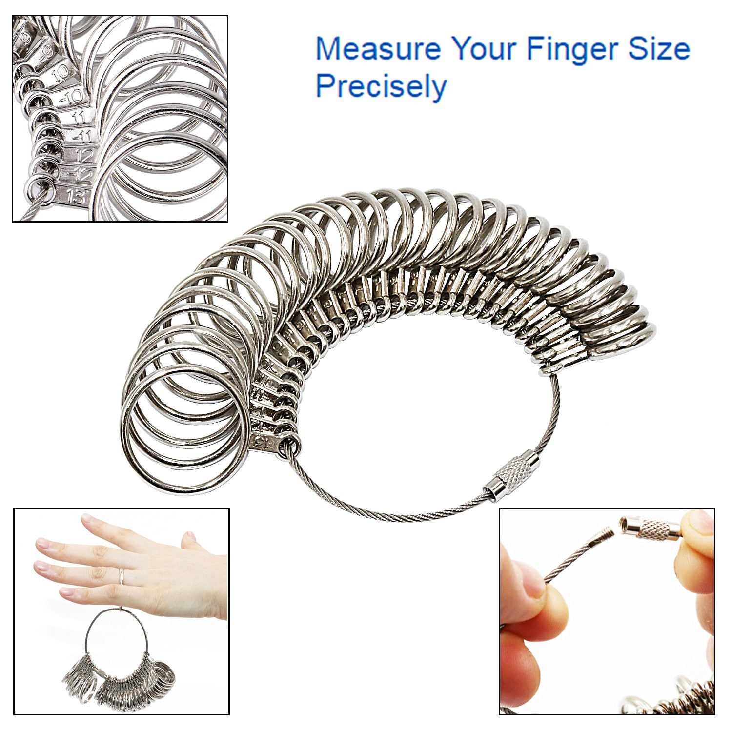 Ring Sizer Measuring Tool Set Jewelry Process Diy Accessories