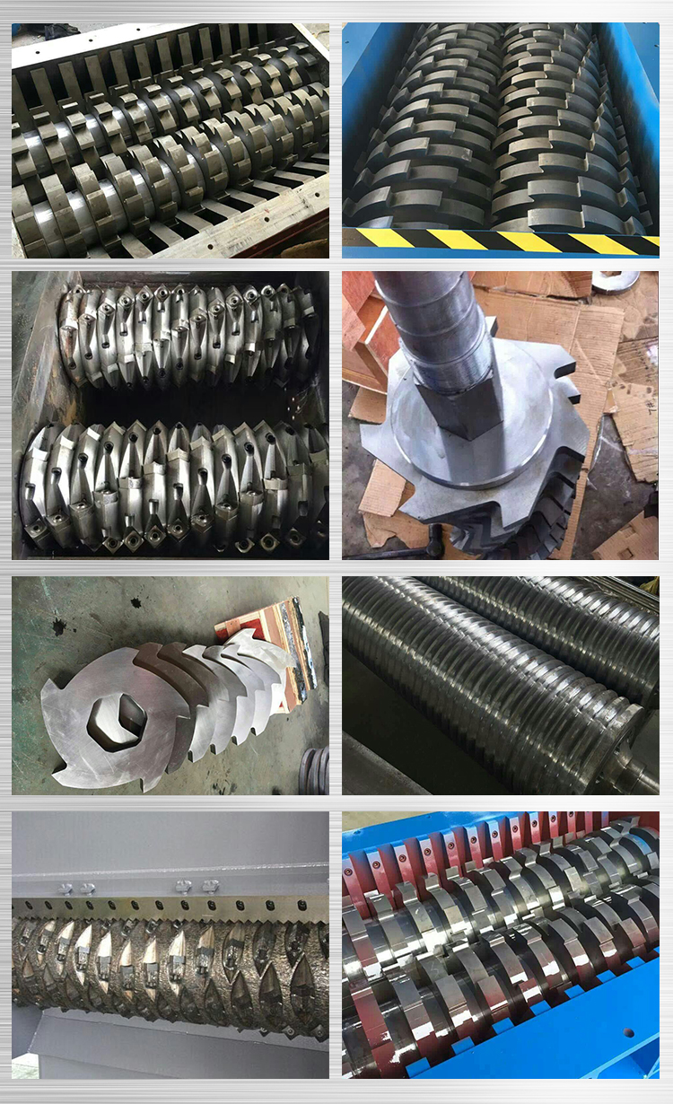 Strong double shaft shredder industrial cardboard shredder cardboard crushing machine