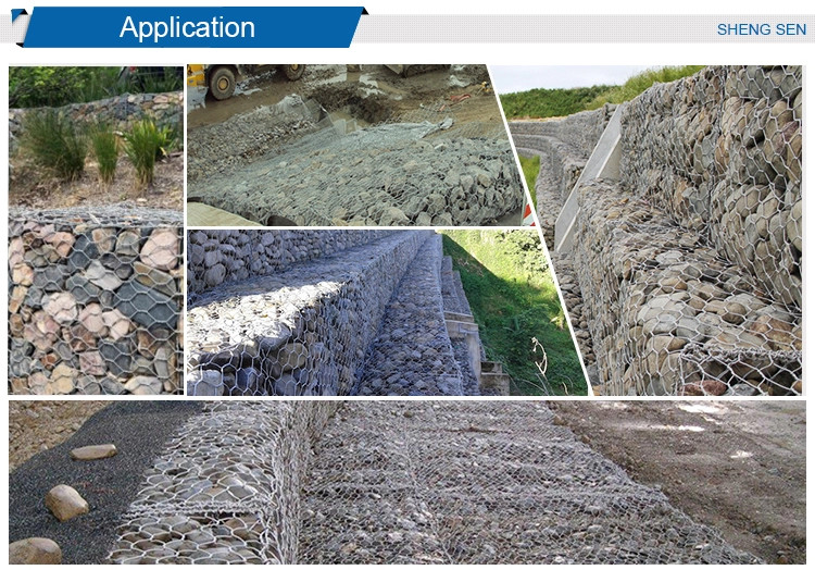 3.0mm 3x1x1m Galvanized Gabion Boxes Iron Heavy Duty Stone Filled For Roads And Bridges