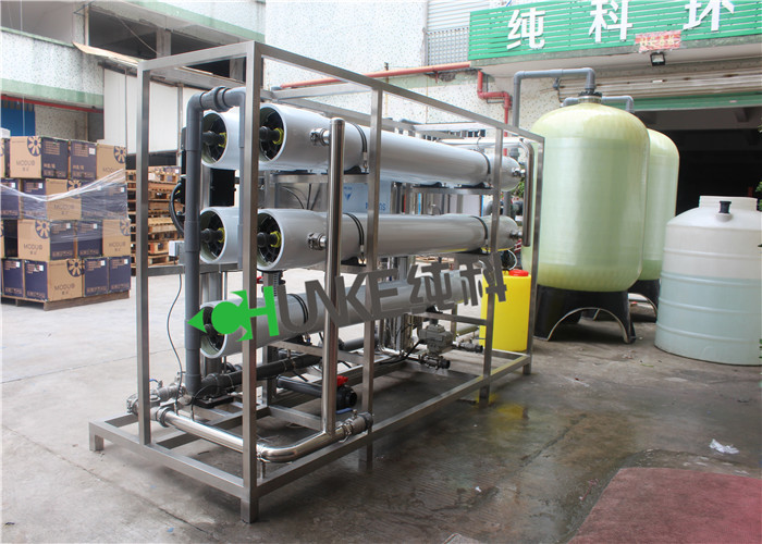 Commercial 10 Ton Reverse Osmosis Water System / RO Water Purification Equipment For Deep Well Water