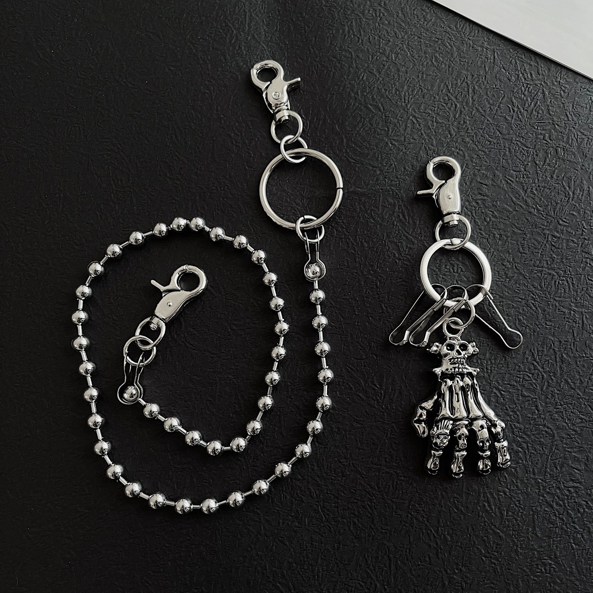 Fashion Decorative Skull Wallet Clip Jean Accessories Chain Boys Hip Hop Cargo Pants Jean Chain For Men
