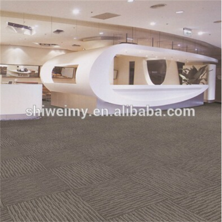 Standard 500 x 500mm charcoal grey polypropylene carpet tiles