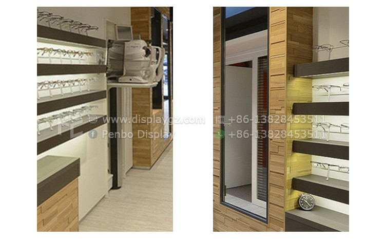 EPE Foam Eyewear Optical Shop Display Cabinets 16mm MDF Free Standing Rack