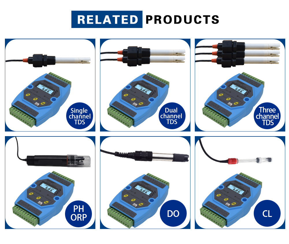 1/2 inch NPT Connection Water EC Conductivity Probe with RS485 Modbus and 4-20mA Output