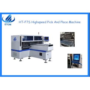 China HT-F7S SMT Mounting Machine 68 Feeders Station 34 Nozzles For 0.5-5mm Thickness PCB on sale