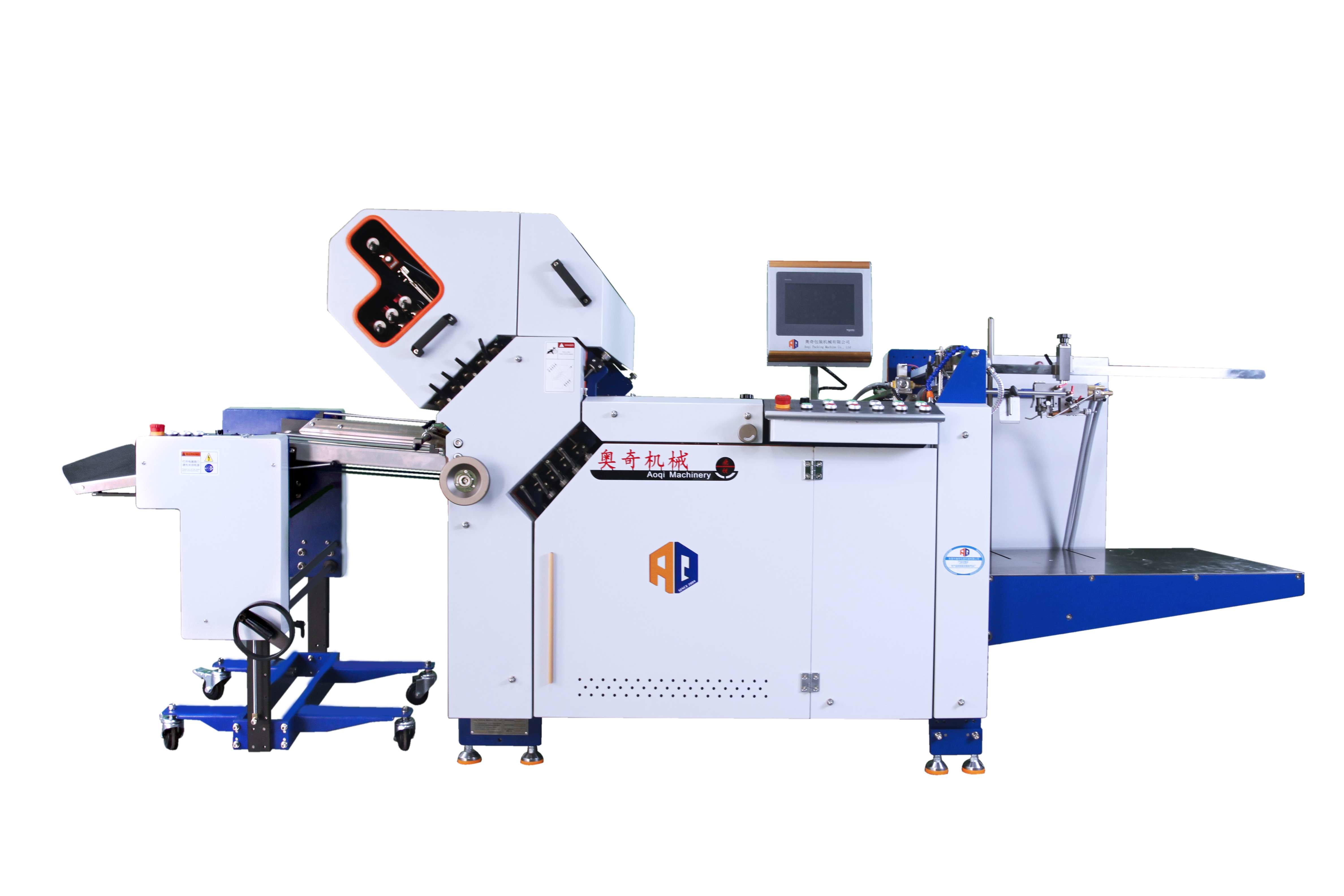 AOQI Max Width 570mm Large Format Paper Folding Machine For Booklet With Delivery Stacker