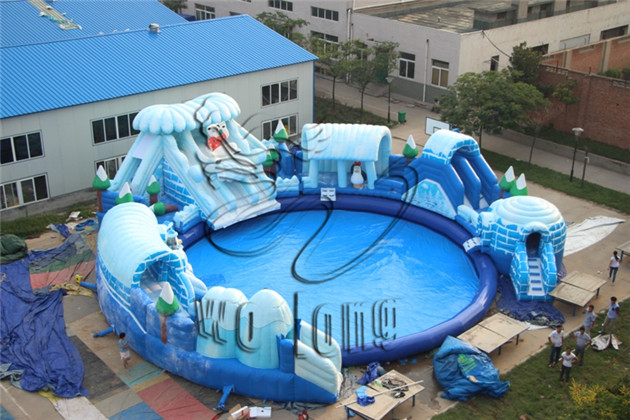 2017 Inflatable water park for kids and adults