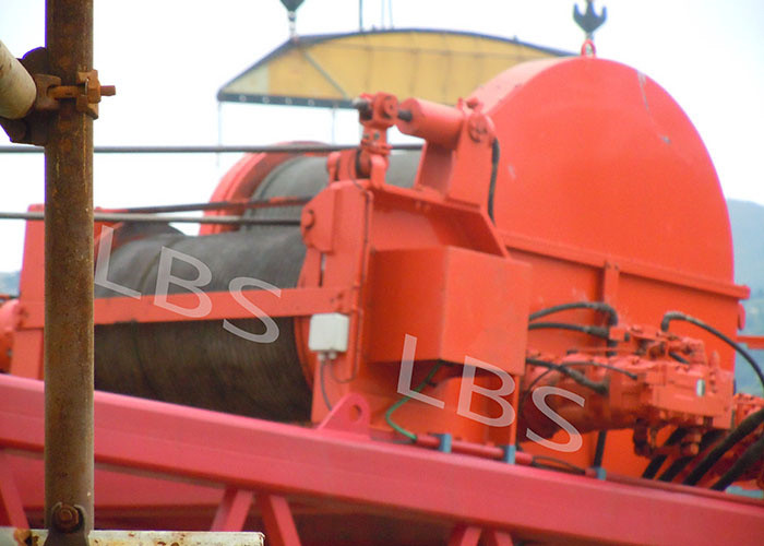 High Power 60 Ton Winch With Spooling Device Custruction Use