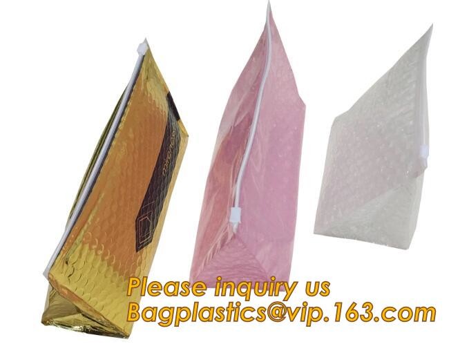 Custom Bubble Zip lockkk Packaging Bag Slider Padded Bag,Anti Shock Plastic PE Material Mailer Zip Lock Padded Bag /Slider