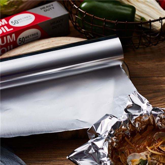 0.3mm 35 Micron Printed Brushed Aluminium Foil Roll 300 Meters Soft Temper