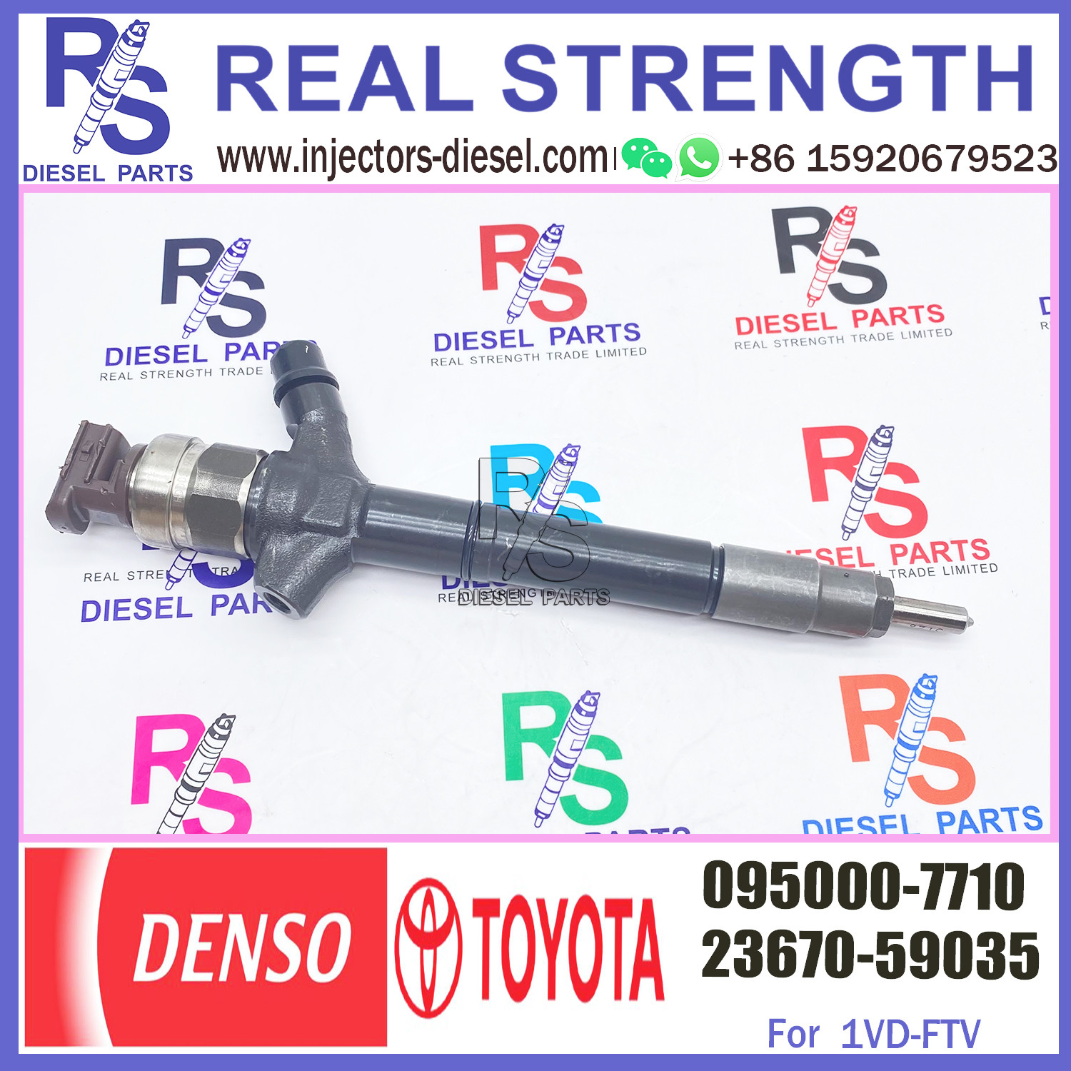 Original and New Common Rail Injector 095000-7710 0950007710 23670-51030 For toyota landcruiser 200 V8 1VD-FTV 4.5L 0950