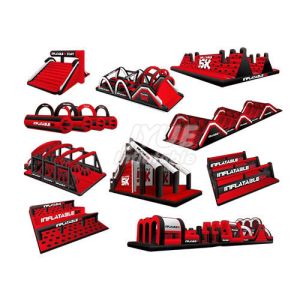 PVC Commercial Inflatable Obstacle Course 5k Event Bouncy Obstacle Course