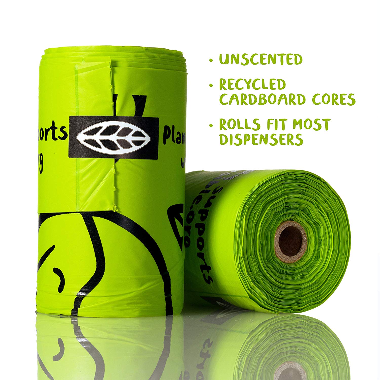 Fully Degradable Compostable Reusable Pet Dog Waste Poop Bag with Holder/Dispenser