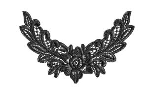  High quality embroidery trimming embroidery lace collar trim Manufactures
