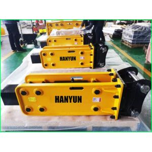 China Skid Steer Hydraulic Rock Hammer Excavators Pile Breakers Chisel on sale