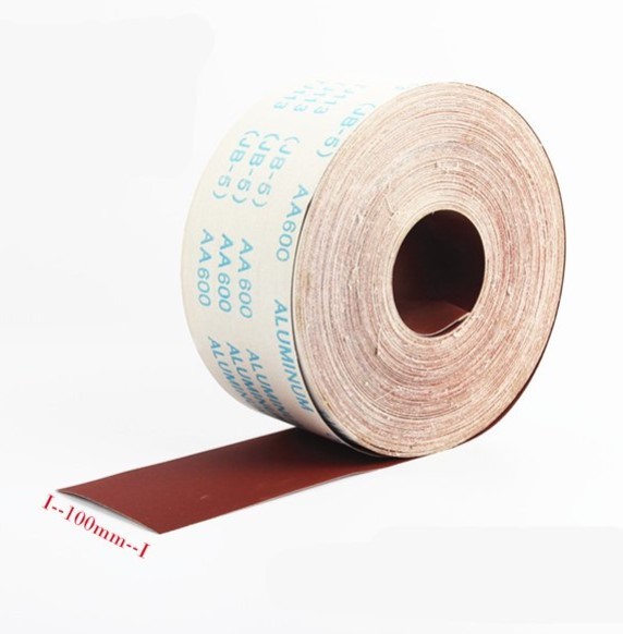 Red Aluminum Oxide Sandpaper Rolls Sanding Cloth Roll for woodworking timber