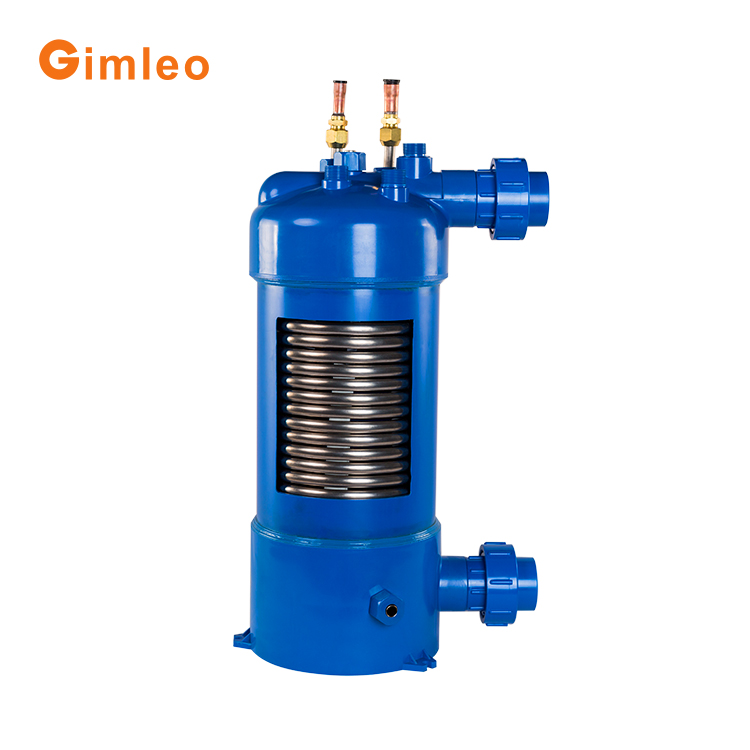 MHTA-7 Screwed Titanium Tube Heat Exchanger 23KW For Swimming Pool