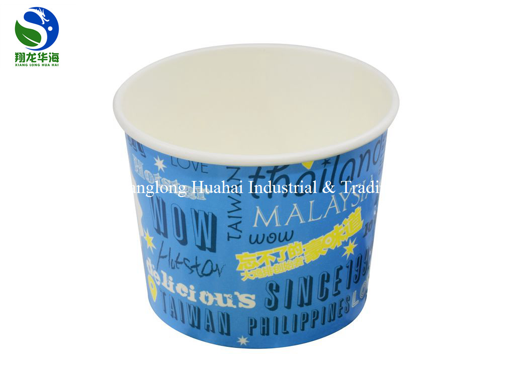 Restaurant Disposable Paper Soup Bowls Designed Microwave Salad Take Out Kraft