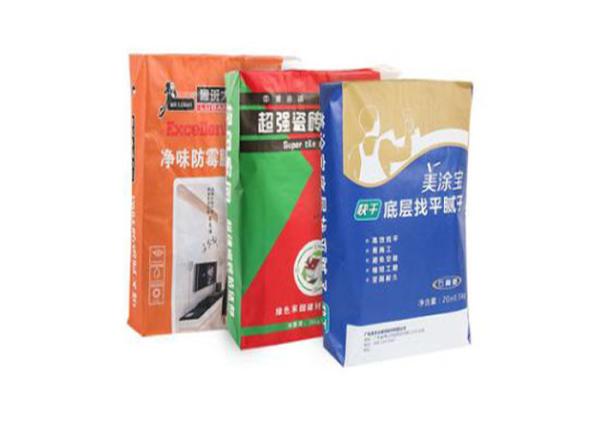 Construction Flat Bottom Paper Bags Cement Paper Packaging Bag Non Slip Easy To