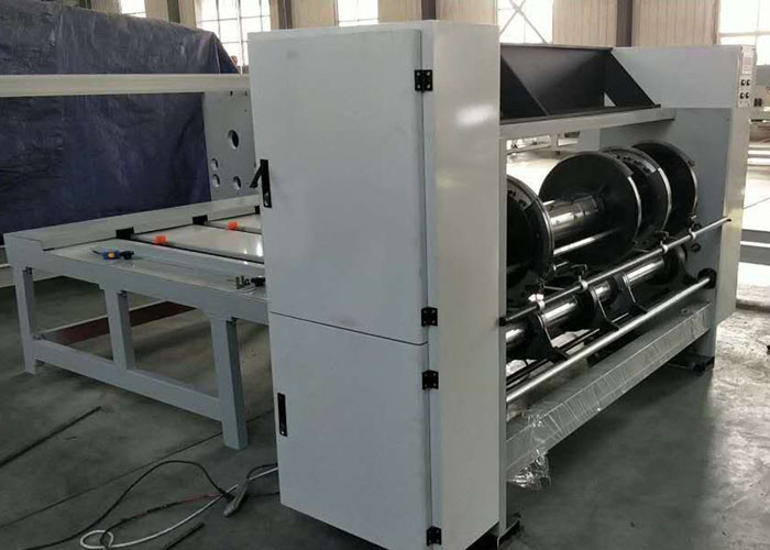 Corrugated Board Semi Auto 1450 * 3400 Rotary Slotter Machine Chain Feed