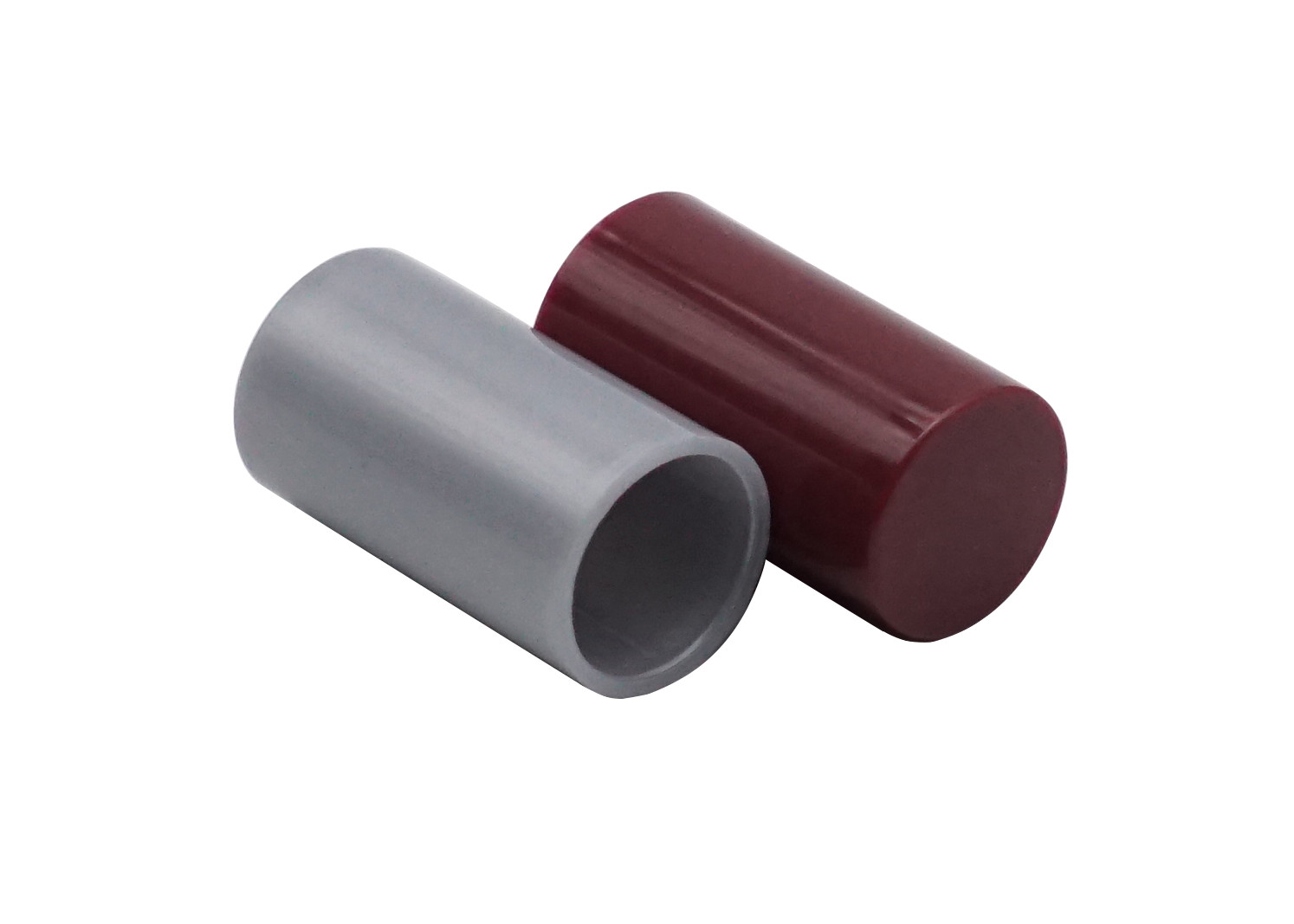 Grey ABS Plastic Perfume Bottle Cap Cylinder Fea15 Lids Push Pull