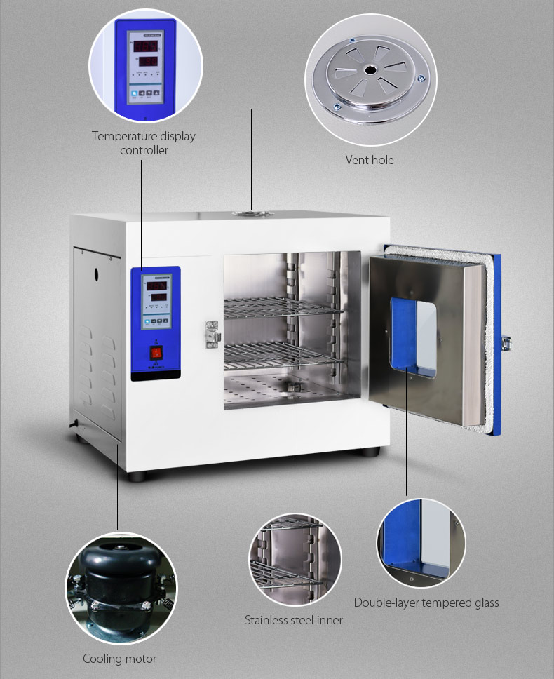 Sterilizer Laboratory Dryer Oven Gravity Convection Industrial Drying Oven