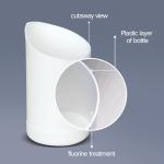 Custom Thickend Plastic Fluorinated Empty Pesticide Pill Bottle For Chemical