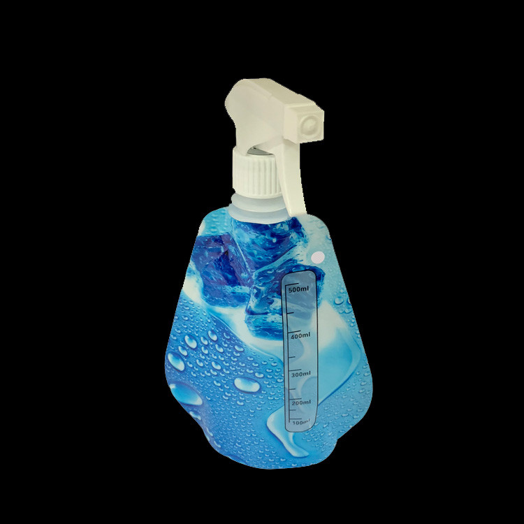 Medical disinfection spray bottle Gel Pouch 75 % Alcohol collapsible 500ML Spray pouch 20/410 28/410