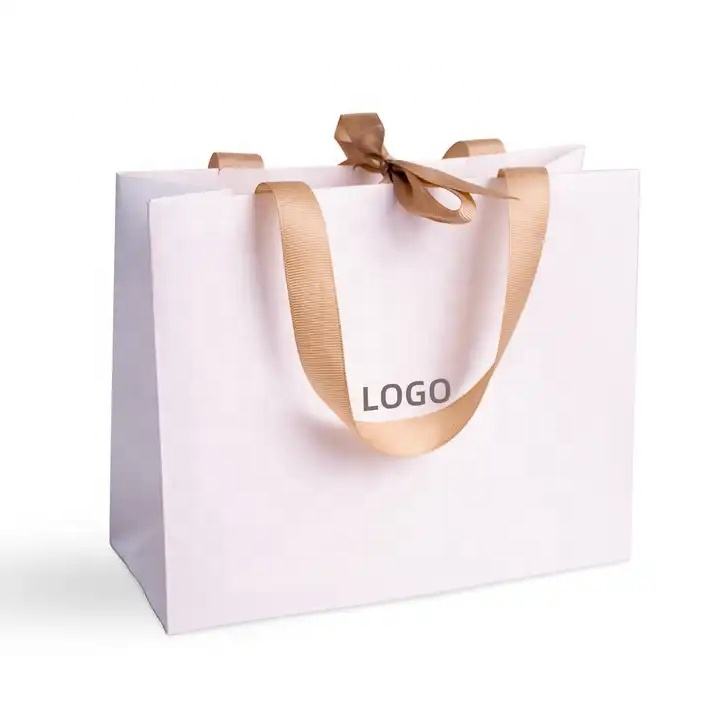 Industrial CMYK 4 Color Offset Printing Paper Bag For Shoes Clothing With Custom Logo
