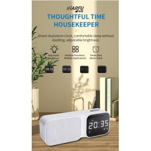 Bluetooth Communication Intelligent Voice Sound Desktop Speaker With Fabric And