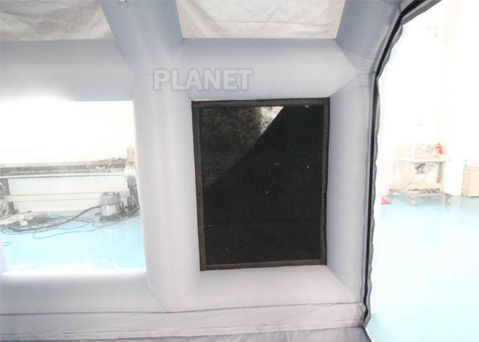 Grey Moveable Inflatable Car Paint Spray Booth With Filter System 6x4x2.5m