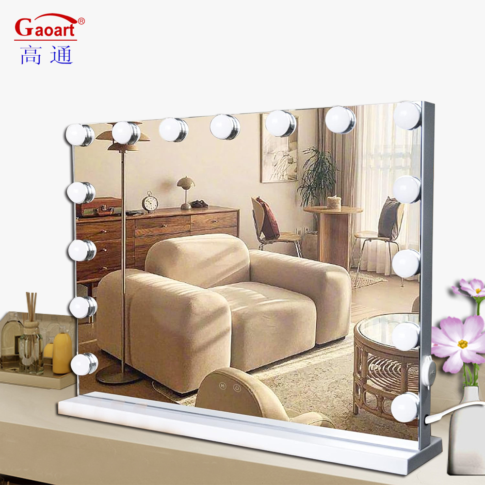 Customizable Fashion Design Makeup Vanity Hollywood Led Mirror with Chrome Finish