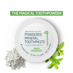 Tooth Cleaning Powder Flavored Essential Oils With Kaolin And Bentonite Clay 1