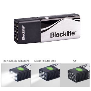 9 Volt Bright LED Torch Flashlight Camping Flashlight Pocket Light With Flash