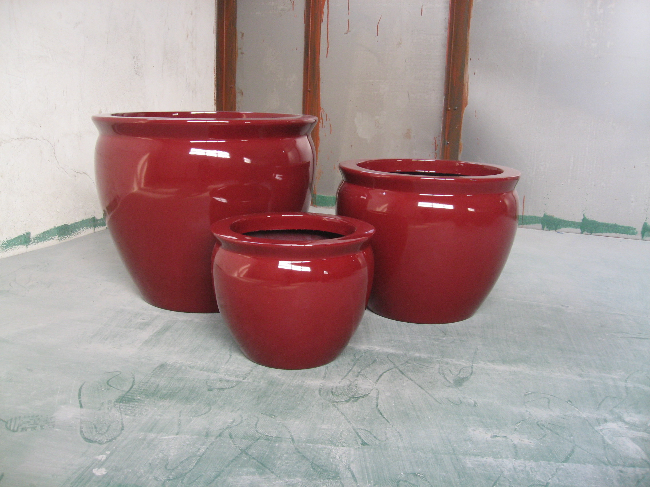 Fiberglass Plant Pot With Variety Of Sizes Fiberglass Flower Planters Matte Finished Customized