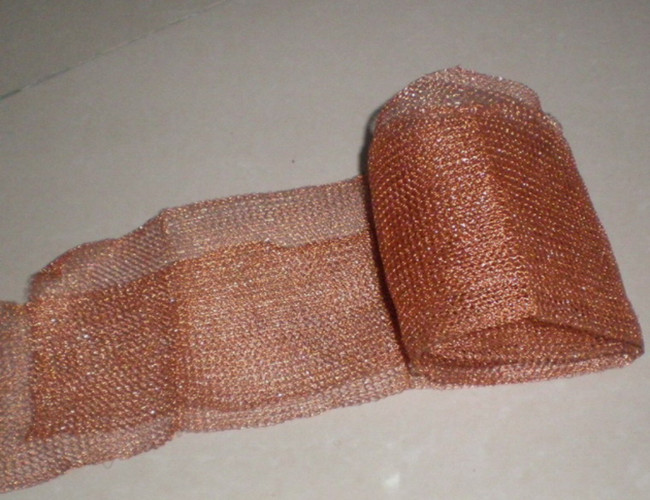 99.9% Copper Knitted Mesh Corrugate Roll Stainless Steel For Protecting Garden Plants