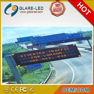 Portable IP65 Waterproof VMS LED Display with 6500-15000cd/m2 Brightness and 100
