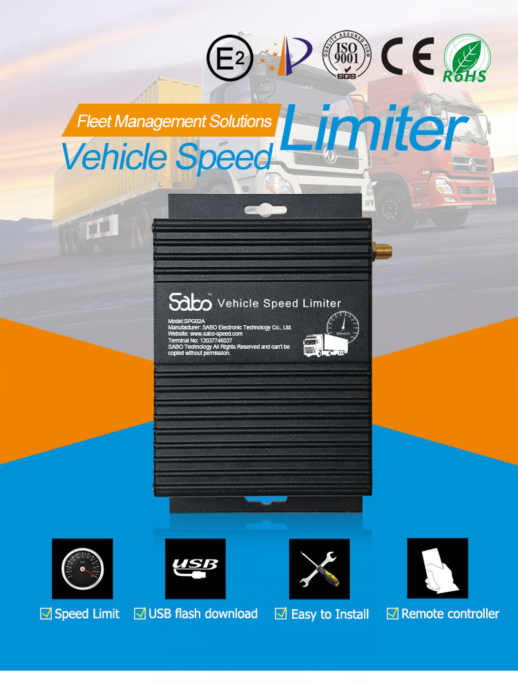 No Sim Card 50HZ Time Reports USB Flash Vehicle Speed Limiting Device