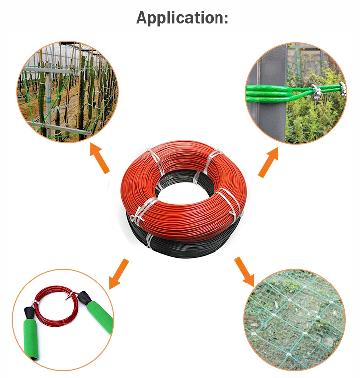 Gym Cable PU PVC Nylon PE Coated Stainless Steel Wire Rope 1*7/7*7/1*19/7*19 ±1%