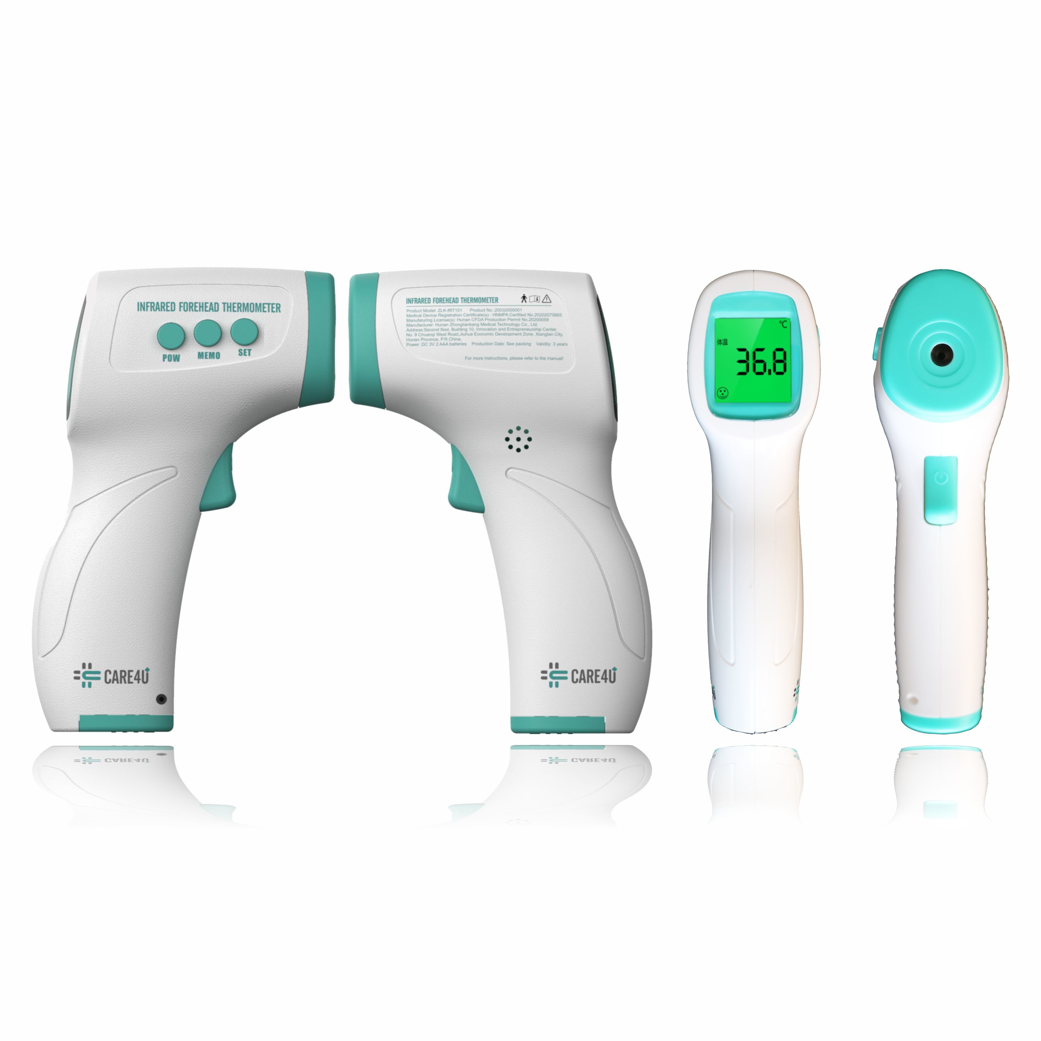 DC3V Body Temperature Non Contact Handheld Temperature Gun ±0.1°C