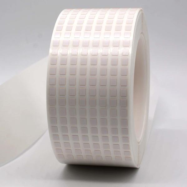 4mmx5mm Permanent Adhesive Label 1mil White Matte High Temperature Resistant