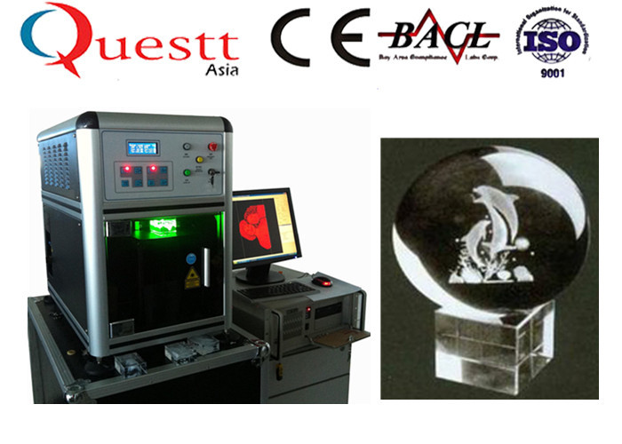 Easy Instalallation 3D Crystal Laser Engraving Machine 300x400x130 Mm ISO Approved