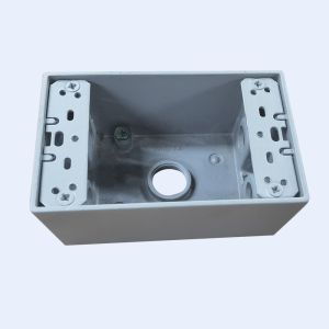 Pvc Coated Grey Waterproof Terminal Box 3 5 Holes With Npt Threads