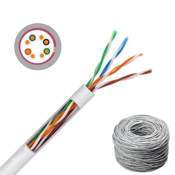 RJ45 LAN Cable Category 5e 24 AWG Conductor Gauge PVC Jacket For Seamless